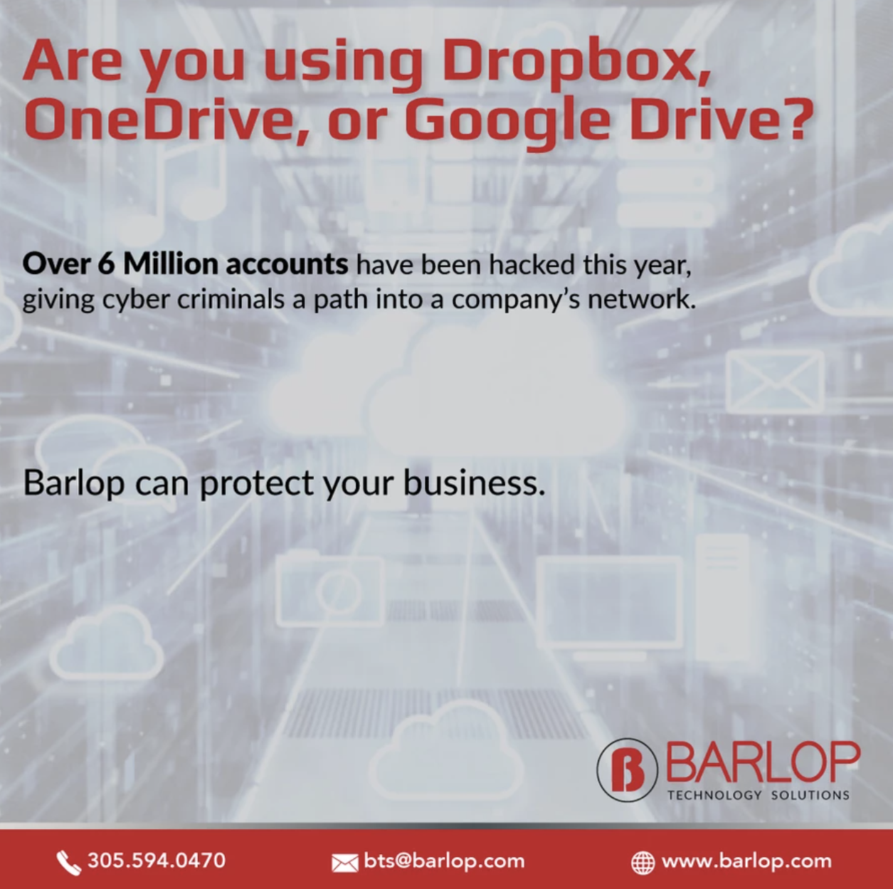 Are you using Dropbox, OneDrive, Google Drive or other Shadow IT ?