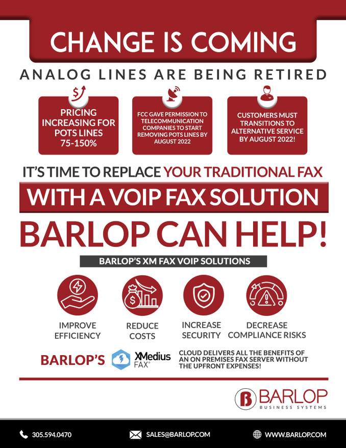 Essential Faxing Amid Network Changes | IT Services | Barlop | Miami