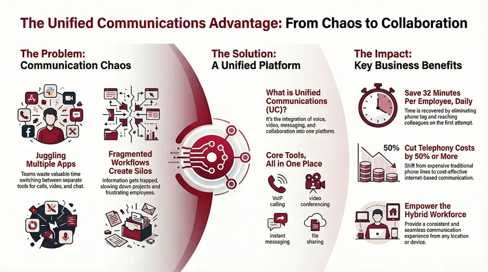 Infographic about Voice and Unified Communications