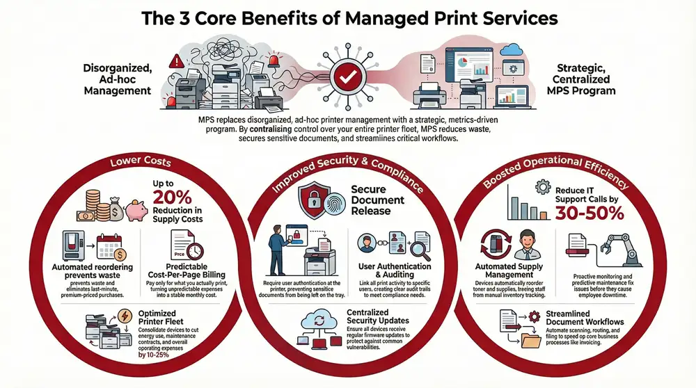 Infographic about Managed Print Services for Downtown Miami Offices
