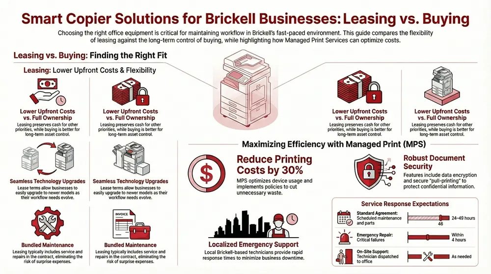 Infographic about Office Copier Sales & Leasing in Brickell